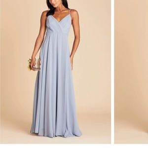 Birdy Grey Kaia Bridesmaids Dress chiffon dusty blue